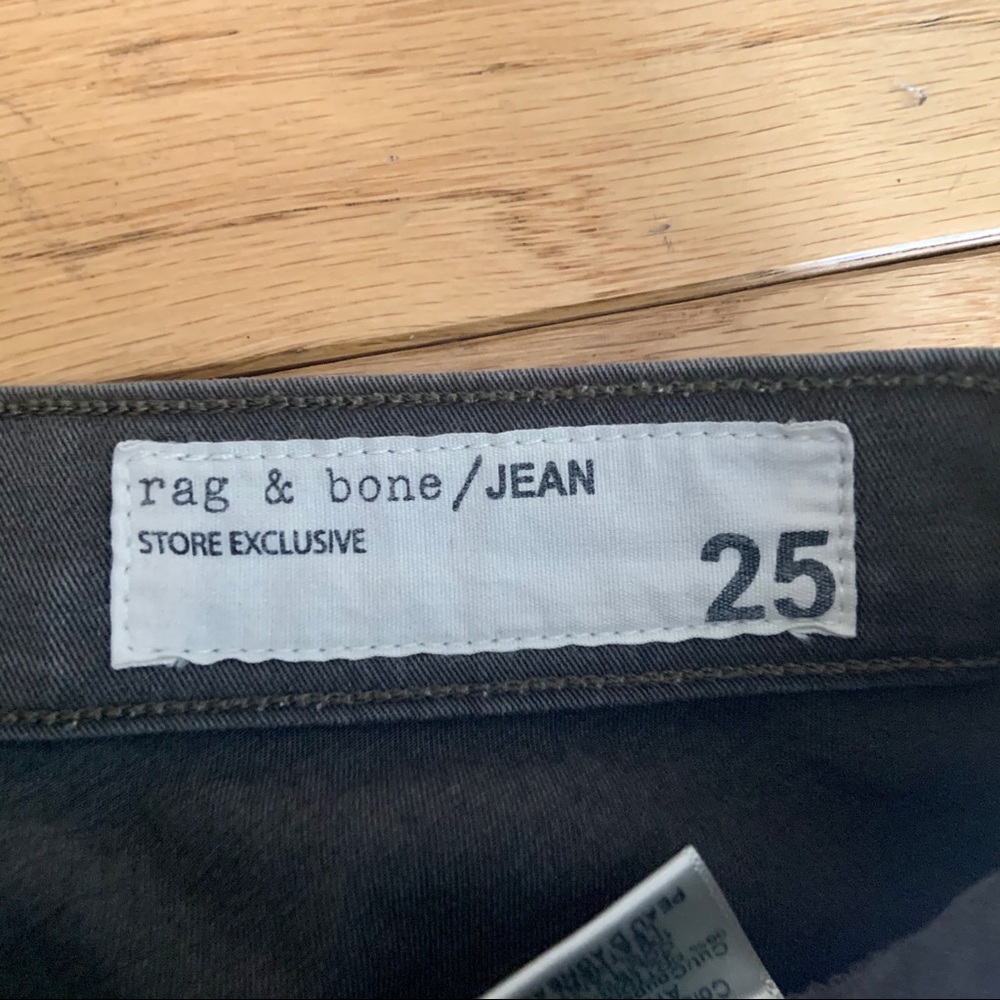 Rag & Bone Halifax Skinny Legging Army Green 25 - Picture 9 of 10